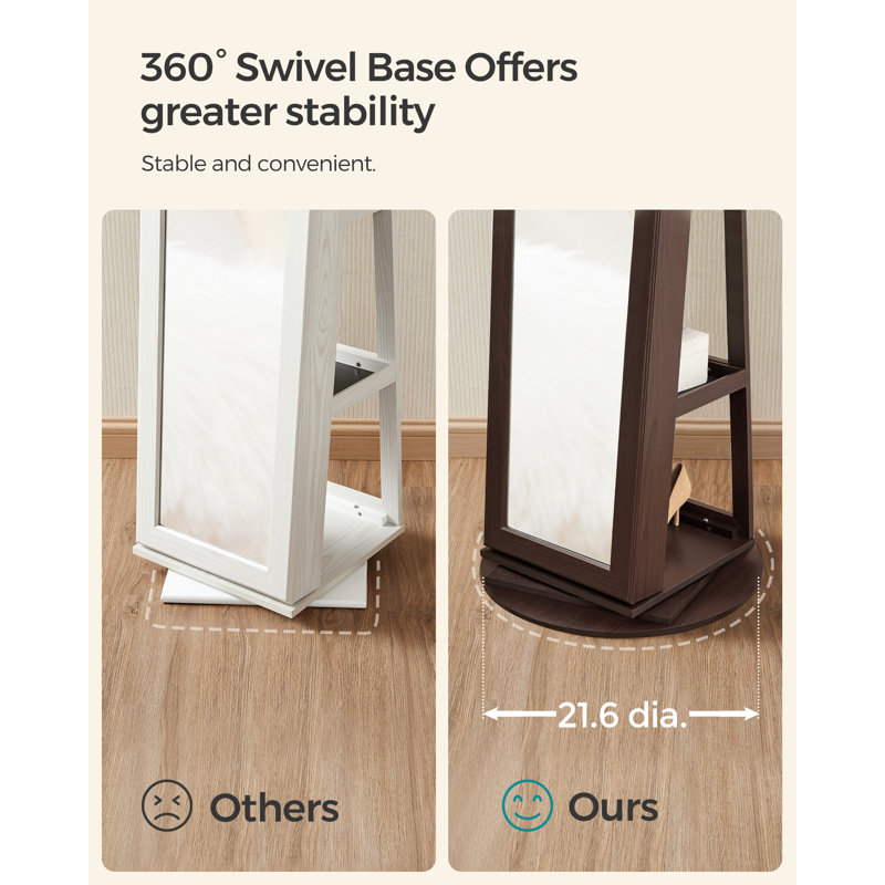 Ebern Designs Quakertown 21.3'' Wide Freestanding Jewelry Armoire with